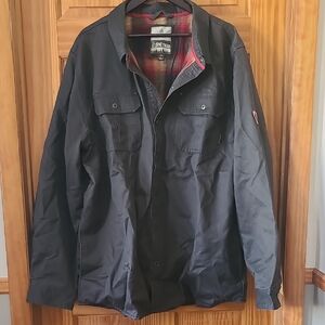 Legendary Whitetails Black Shirt Jacket with Red Accents